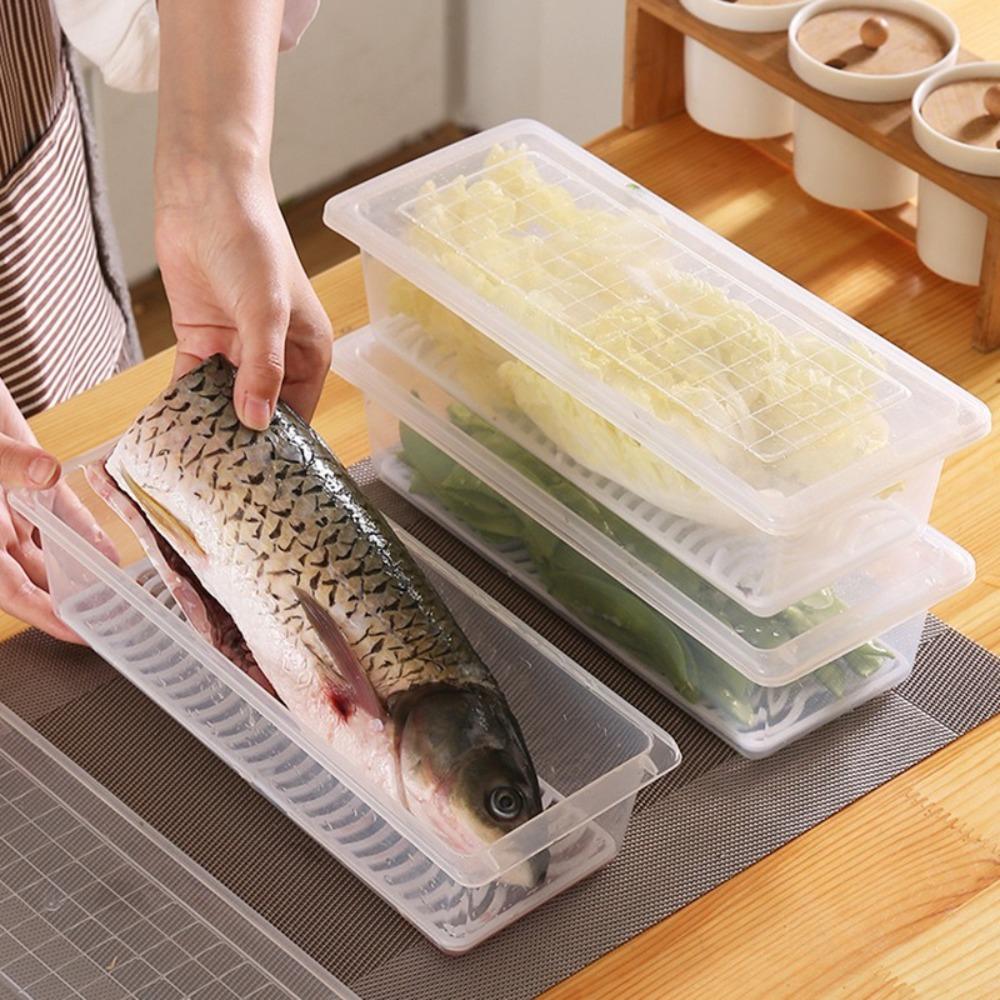 Сохраняющий свежесть кухонный контейнер для продуктов питания Прозрачный органайзер для холодильника Чехол Кухонные принадлежности