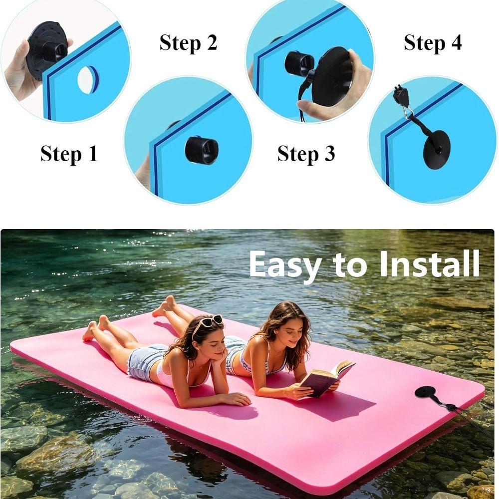 Secure Floating Mat Straps Versatile Lily Pad Tether Kit Portable Foam Water Pad Tether Pool