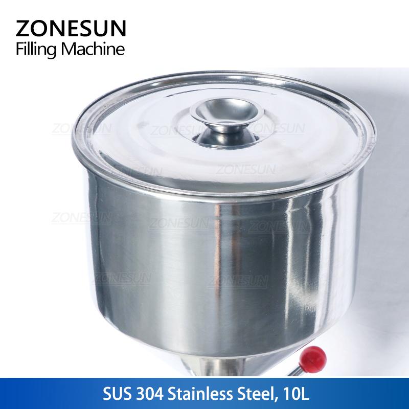 ZONESUN ZS-A03 Ручная машина для розлива кремового лака для ногтей, машина для розлива соусов и джемов