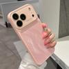Текстурированный шифоновый чехол для телефона iPhone 14/15/16/17 Pro Max с большим окном