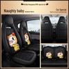 Custom Leather & Mesh Cartoon Seat Cushion for Wuling Hongguang MINI