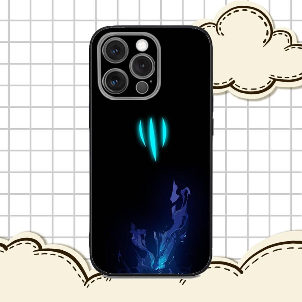 V-Valorant O-Omen Phone Case For iPhone 16e,16,15,14,13,12,11,Pro,X,XS,Max,XR,Plus,Mini Soft Black Cover