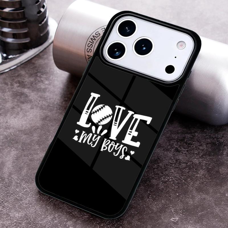Love Baseball Phone Case for iPhone 17 16 15 Pro Max Air 14 13 12 11 Plus Shockproof Capa Cover