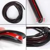 2/5M Car Door Edge Rubber Scratch Protection U Type Protection Strips Anti Collision Rubber Sealing Trim for Car By Protector Interior Mirrors 6