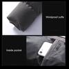 Men Down Jacket Hooded Drawstring Long Sleeve Zipper Closure Jacket Solid Color Two Side Pockets Windproof