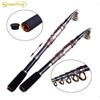 Удочка 1,8-3,3 м из углеродного волокна, портативная телескопическая удочка, спиннинговая рыба, удочка