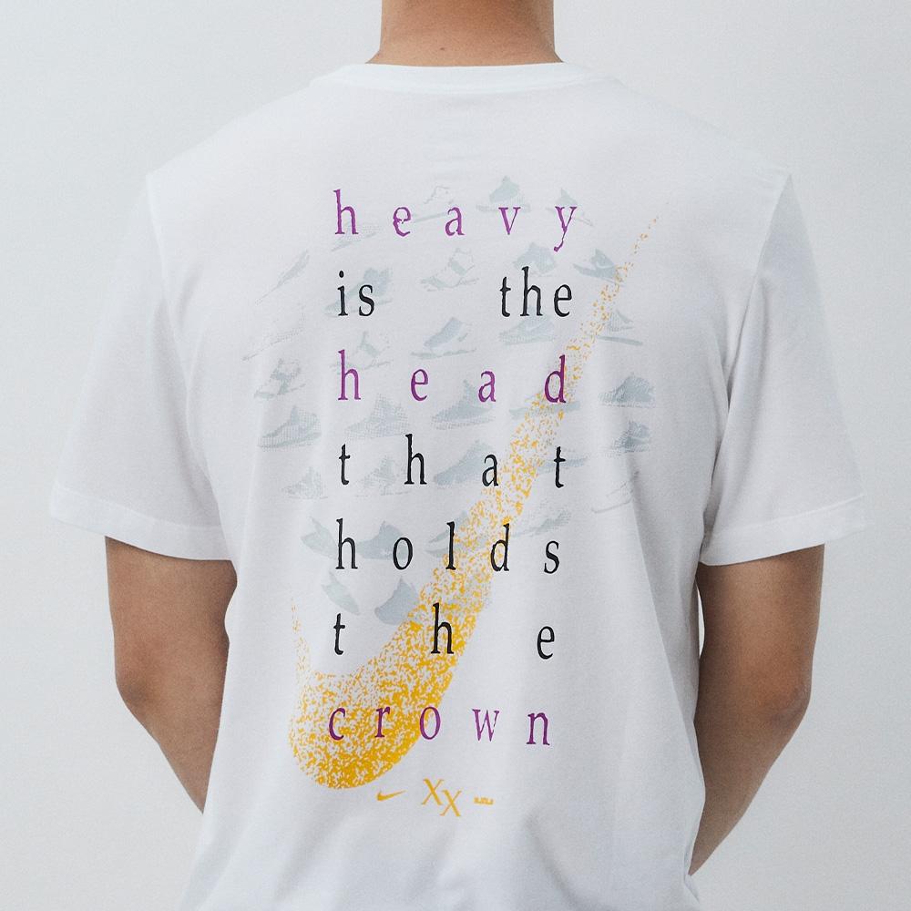 Nike Letter Logo Crew Neck Pullover Short Sleeve T-Shirt Men Tops White FD0073-100