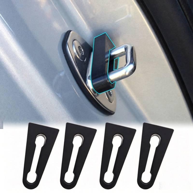 4Pcs Wear-resistant Car Door Lock Shock Absorber Pads Silent Damping Buffer Anti-collision Seal Auto Modification Parts