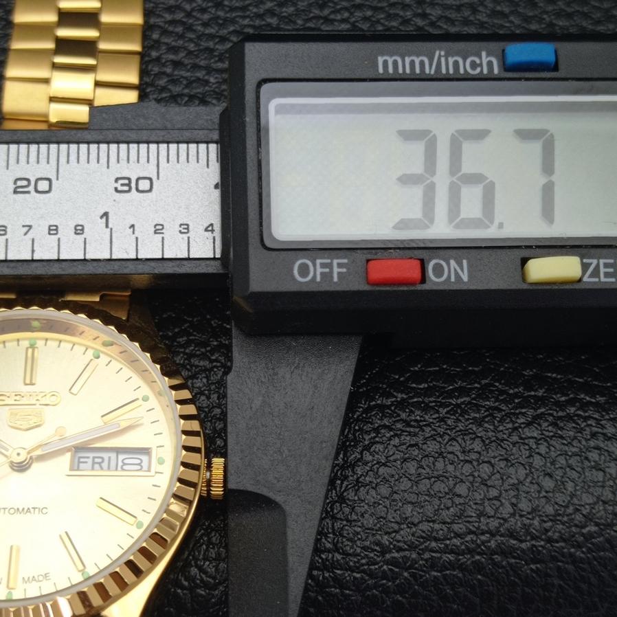 ВОССТАНОВЛЕННЫЕ ВИНТАЖНЫЕ SEIKO 5 AUTO 6309A ЯПОНИЯ МУЖСКИЕ ЗОЛОТЫЕ ЧАСЫ С ЦИФЕРБЛАТОМ a425919-2