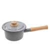 GoodPlus+ Custom-Made Cotton Milk Pan with Lid, 14cm, Gray