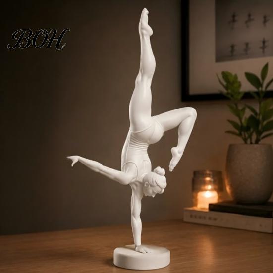 Элегантные подарки для любителей танца 3D-печатная фигурка для художественной гимнастики, Современная минималистичная арт-скульптура, Украшения для рабочего стола дома и в офисе, Стойка на руках, Балет