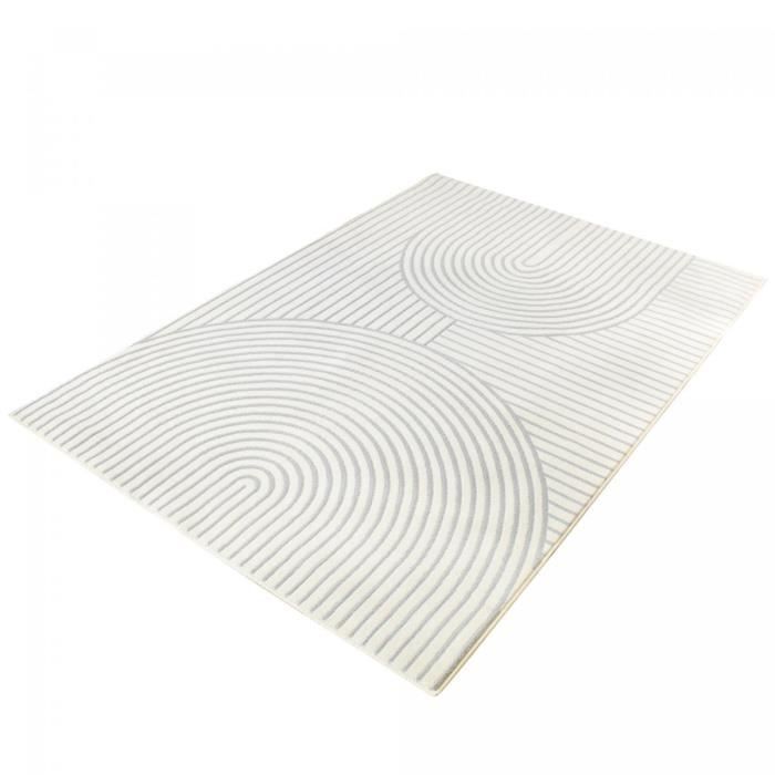 Tapis salon 235x320 BINCIA Ecru tapis tendance