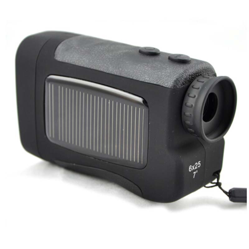 Visionking Solar Energy 6x25 Laser Hunting Rangefinder Portable FMC 600m Distance Meter Outdoor Golf LCD Roof Optics Monoculars