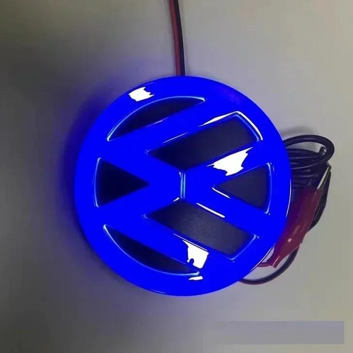 Новый светодиодный значок-эмблема 11 см 4D Volkswagen для передней и задней части автомобиля Для VW Polo Golf Jetta Beetle CC Tiguan Touran Passat MK7 MK5