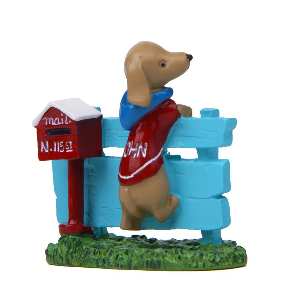 Sign Lawn Dog Resin Ornament For Garden Landscaping And Kids Gift Holiday