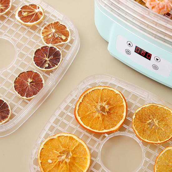 Машина для сушки продуктов с воздушным потоком 360 градусов, 6 лотками, 24-часовой таймер, бесшумная работа, контроль температуры, сушилка для фруктов, мяса и овощей