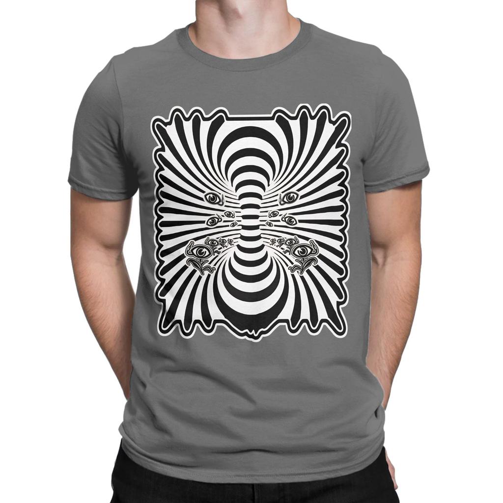 Black And White Stripes Graphic 100 Cotton Tshirt Rapid Eye Moveunisext Tees Tops For Unisex