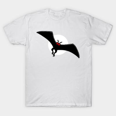 Женская футболка Moonlight Mothman с принтом Харадзюку, кавайная футболка, летняя футболка с коротким рукавом, женская футболка, топ