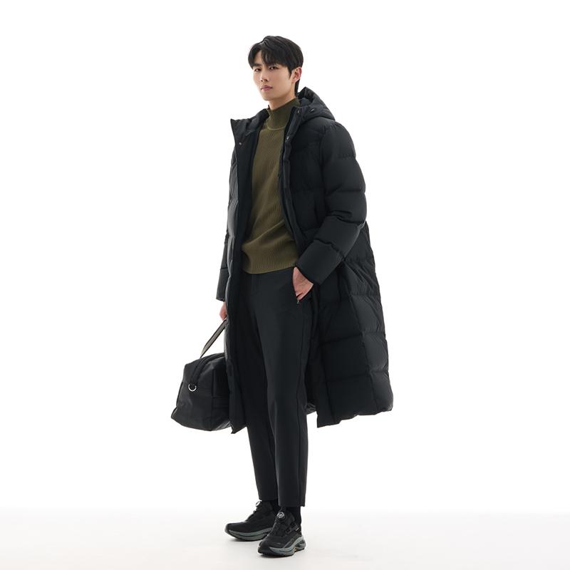 Anta Скоростная теплая пуховая куртка с технологией Heat, мужская верхняя одежда, базовая, черная 952447910-4