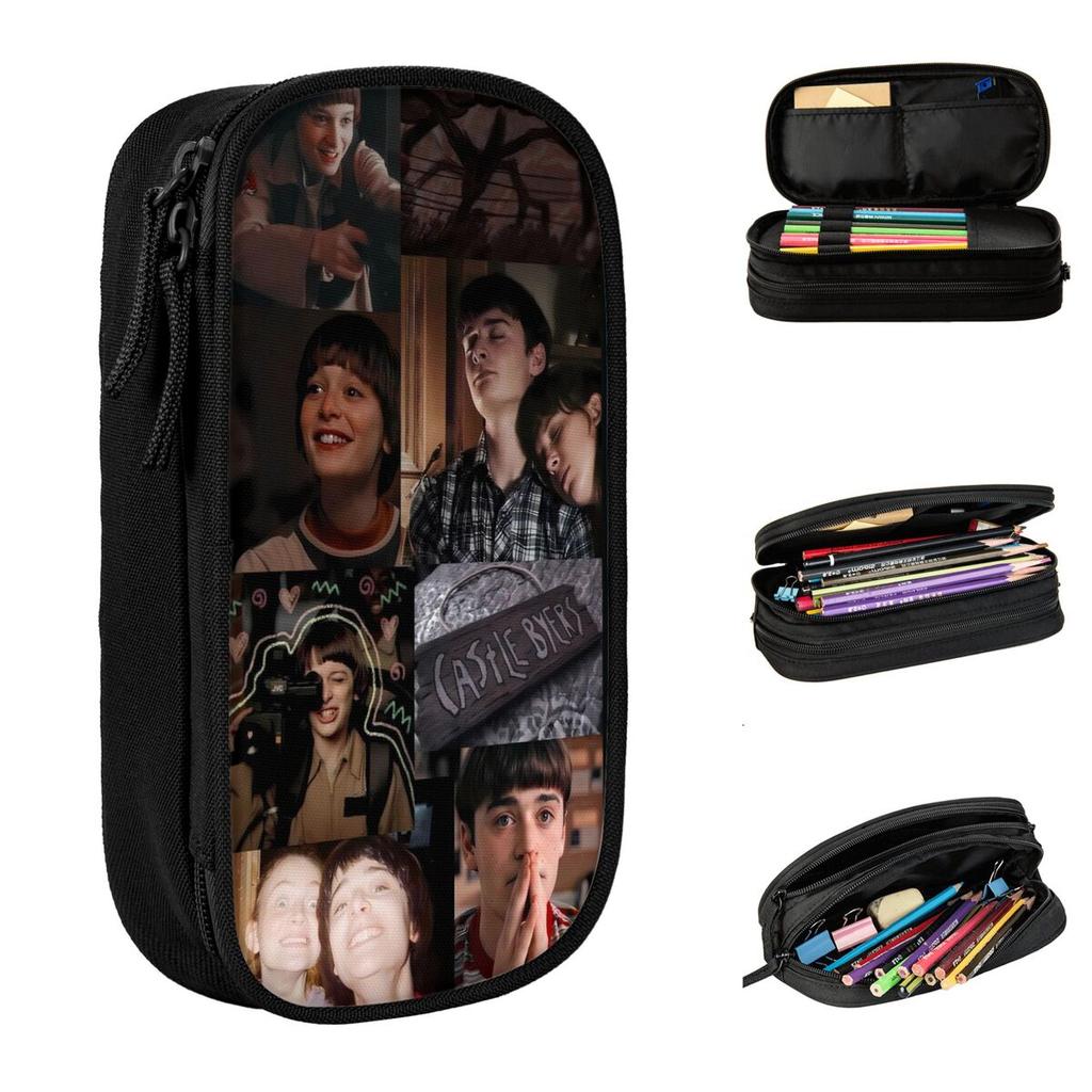 Cool Pencil Case Will Byers Pencil Box School Pencil Cases Kids Zipper Pattern School Stationery