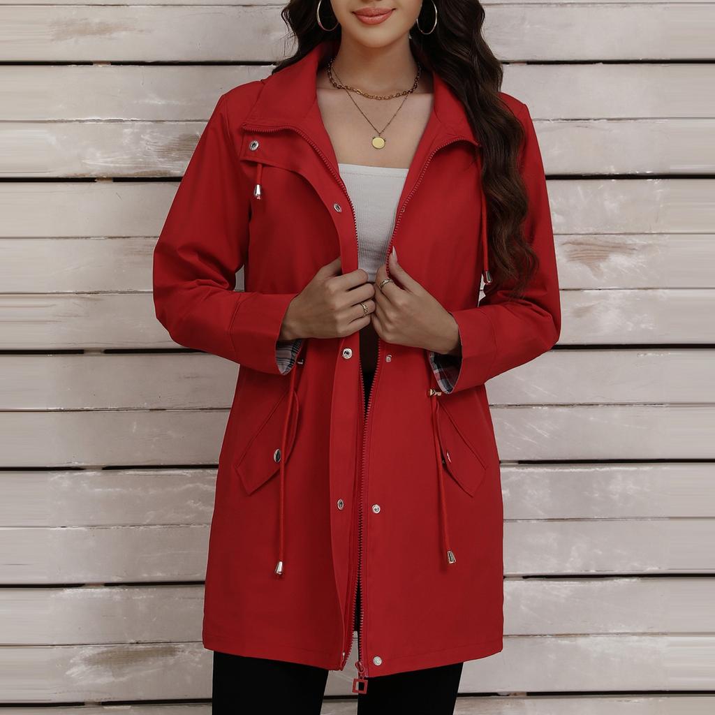 Женская мода, новая утягивающая куртка с капюшоном и хардшеллом, женская повседневная куртка