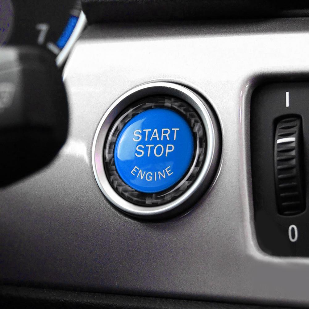 2Pcs Car Engine Start Stop Button Replace Cover Trim Styling Accessories Trim Sticker for BMW E90 E92 E93 320i Z4 E89 2009-2012