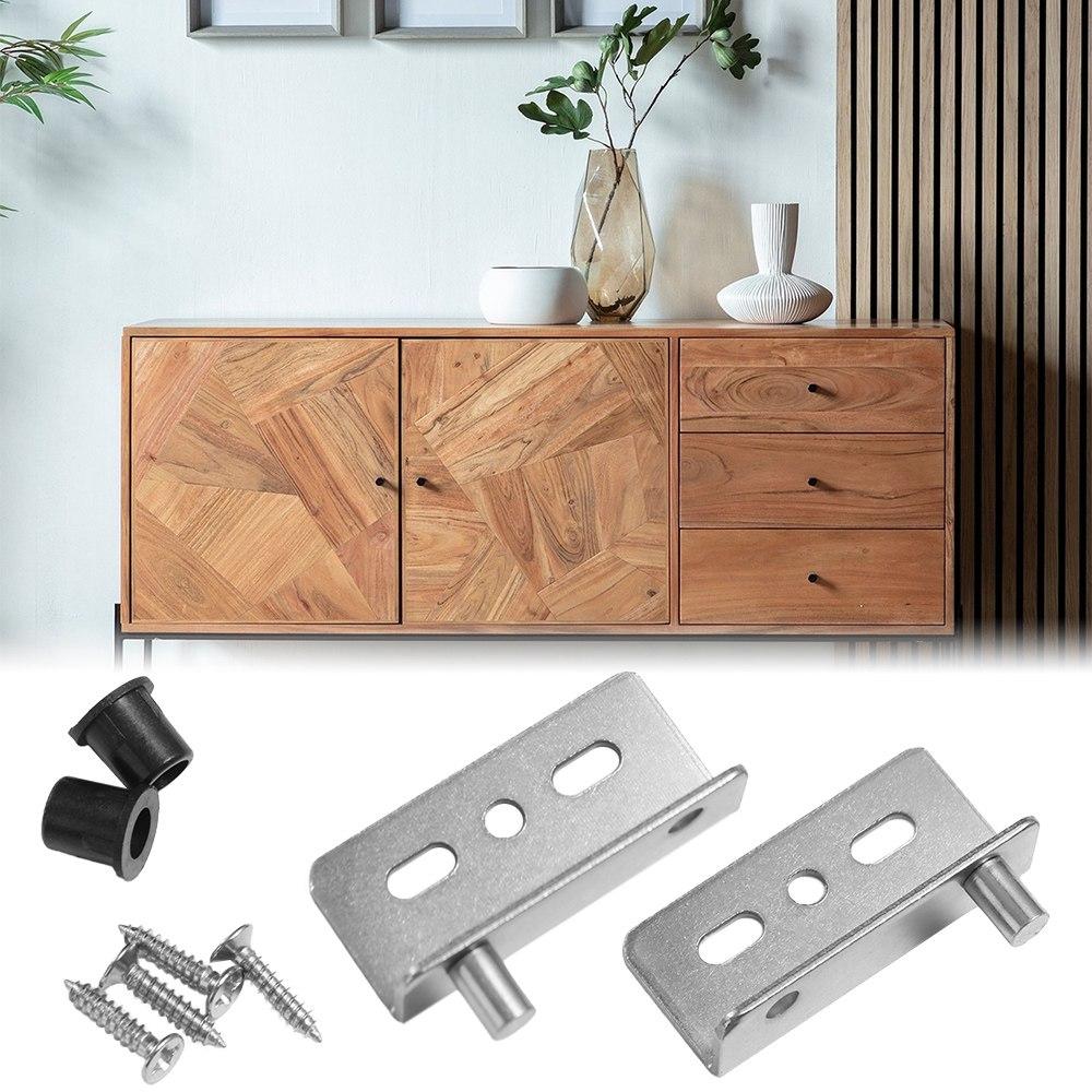 2 шт. Черные/Серебристые Петли-оси из нержавеющей стали, Верхние и нижние зажимы для петель, Скрытый вал, Ящики