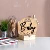 We're Having a Baby Pregnancy Announcement Sign Round Wooden Announcement Disc Decoration Maternity Photoshoot Prop