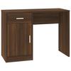 Desk with Storage Space Brown Oak Effect 100 x 40 x 73 cm