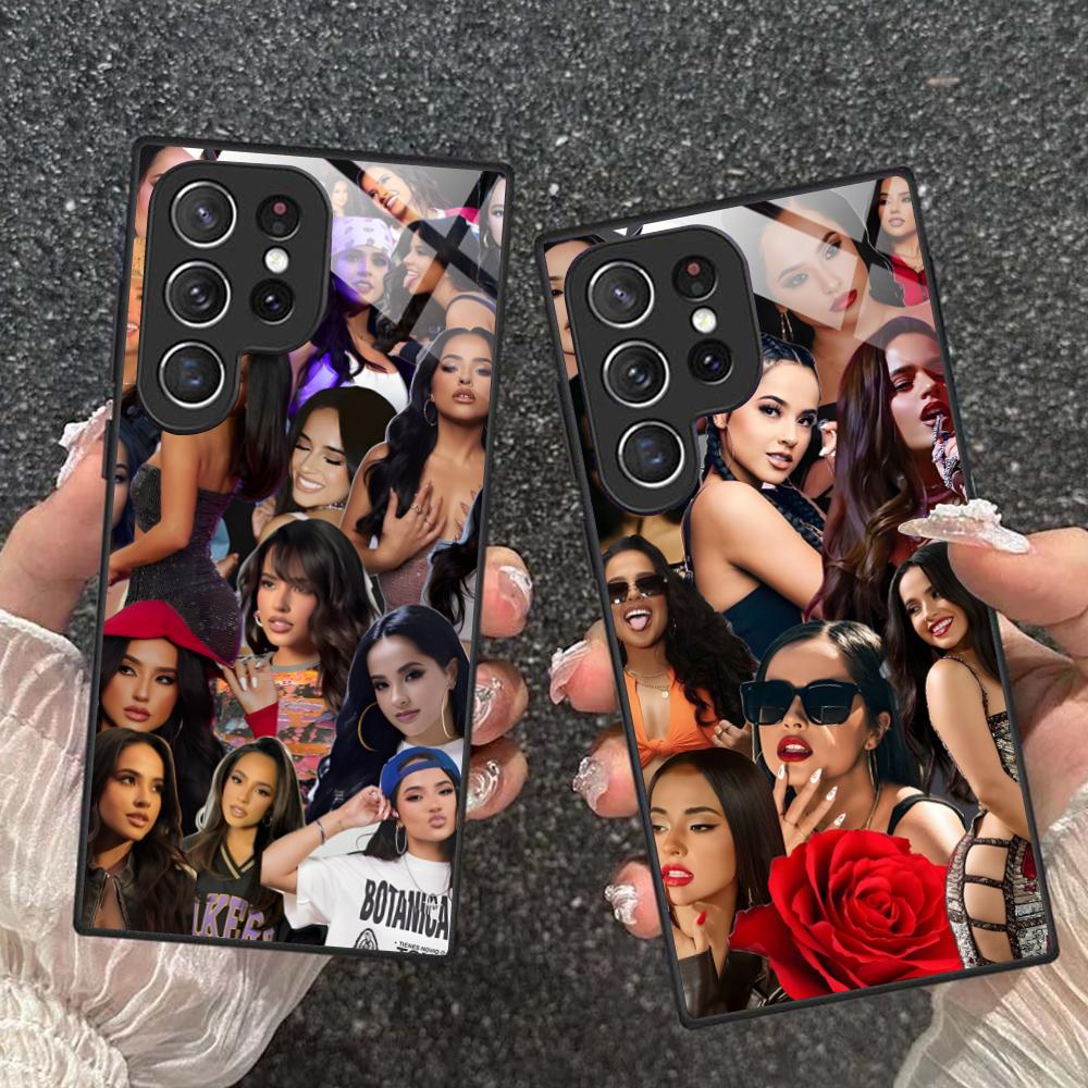 Модный стеклянный чехол для мобильного телефона Becky G для Samsung Galaxy S26 S25 S24 S23 S22 S21 S20 Note20 Plus FE Ultra, цветная крышка