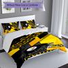3pcs Custom Name Pittsburgh Steelers Bedding Set,Includes 1 Duvet Cover and 2 Pillowcases,All-season Bedroom Decor