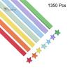 1350/360/520 шт. красочные бумажные полоски со звездами оригами сплошной цвет DIY ремесленные украшения подарок детский сад обучающие материалы