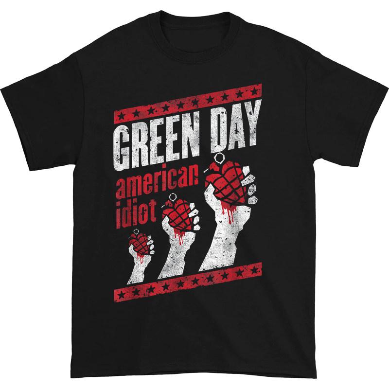 ZX Green Day Band Rock Casual TShirt Mens and Womens Luxury Band Brand