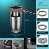 German Anti-Odor Drain Device for Bathroom Sewer, Anti-Odor and Anti-Insect Silicone Cover, Stainless Steel Universal Inner Core