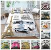 3D Classic Car Bedding Set Cartoon Car or Train Duvet Cover and Pillow Case 2/3 Pieces Soft Washable and Quick Drying Home Decoration