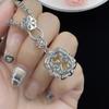 Sace Gems Классические кольца из медного сплава с цирконием, серьги, кулон, ожерелье, комплекты ювелирных изделий, подарки для свадебной вечеринки