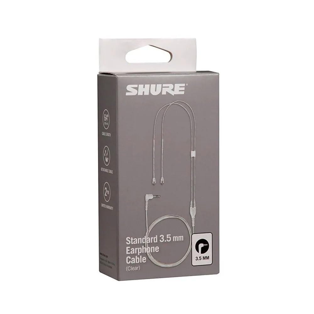 Сменный кабель SHURE серии SE Прозрачный EAC64CL / (160см)