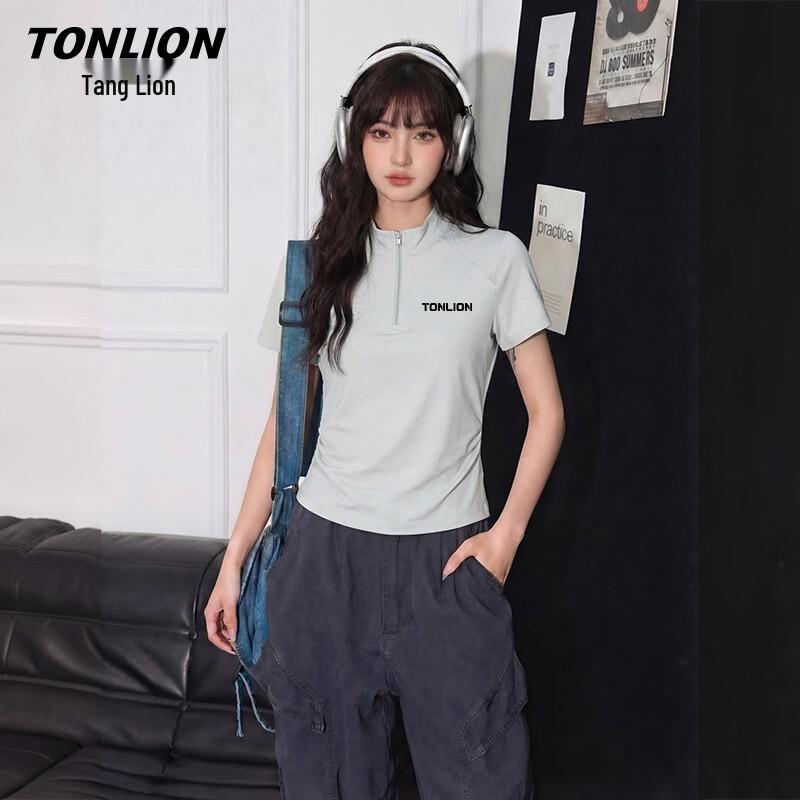 Женская быстросохнущая футболка TonLion с защитой от солнца, приталенная