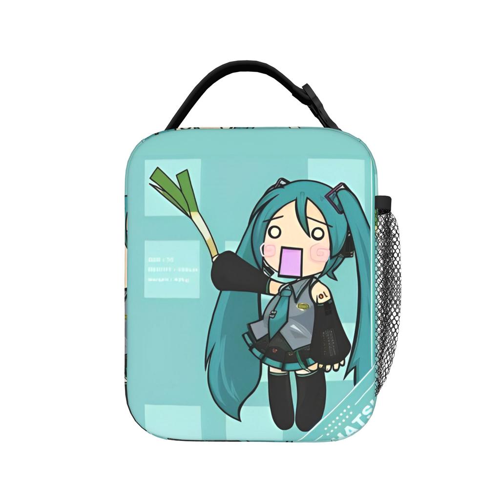 Hatsune Miku Kawaii Anime Insulated Lunch Bags Thermal Bag Lunch Container High Capacity Tote Lunch Box Food Storage Bags