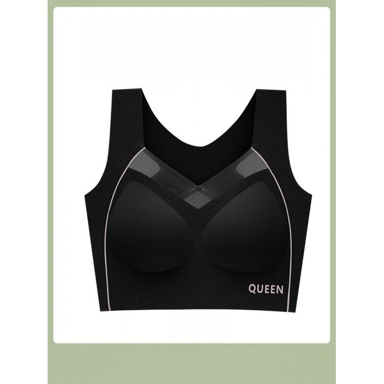 Plus-size Lingerie Women's Sports Bras Yoga Vests Invisible Bras Seamless Lingerie Push Up Bra