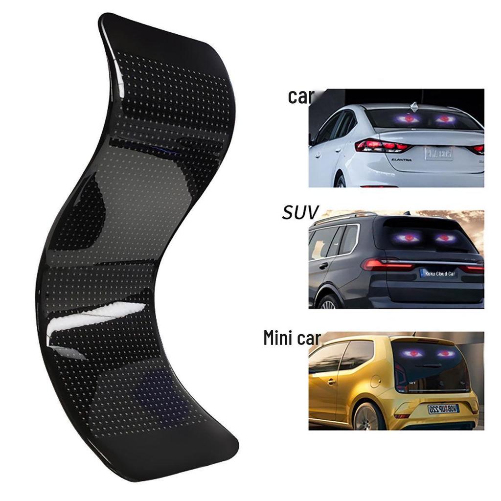 LED Car Soft Screen Light - USB Flexible Bluetooth Display with Full Color and Devil's Eye for Windows