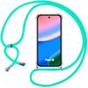 Coque pour Google Pixel 10, Silicone Antichoc Protection Transparente avec Cordon Turquoise
