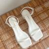 New ArrivalS Open Run Women S Yokamu Square Minimal Black Pink Heel SandalS