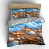Starfish and seashell design. Bedding sets Duvet cover sets Duvet covers Pillowcases(1 * Duvet Cover 2 * Pillowcases without duvet insert)