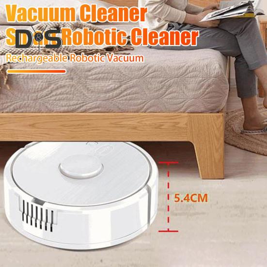 Подметающий робот-пылесос Ультратонкий дизайн Мощное всасывание Низкий уровень шума Работающий от аккумулятора пылесос