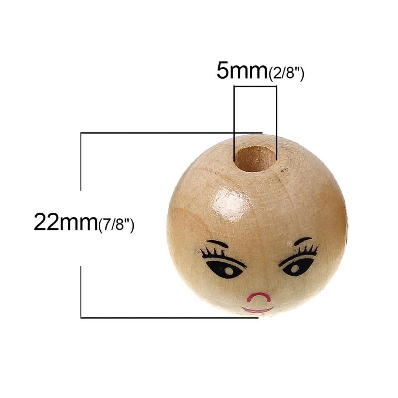 Набор из 10 штук Бусины ручной работы Деревянные россыпные бусины Бусины из натурального дерева Деревянный материал Материал для бисероплетения Идеально подходят для поделок своими руками Подарки