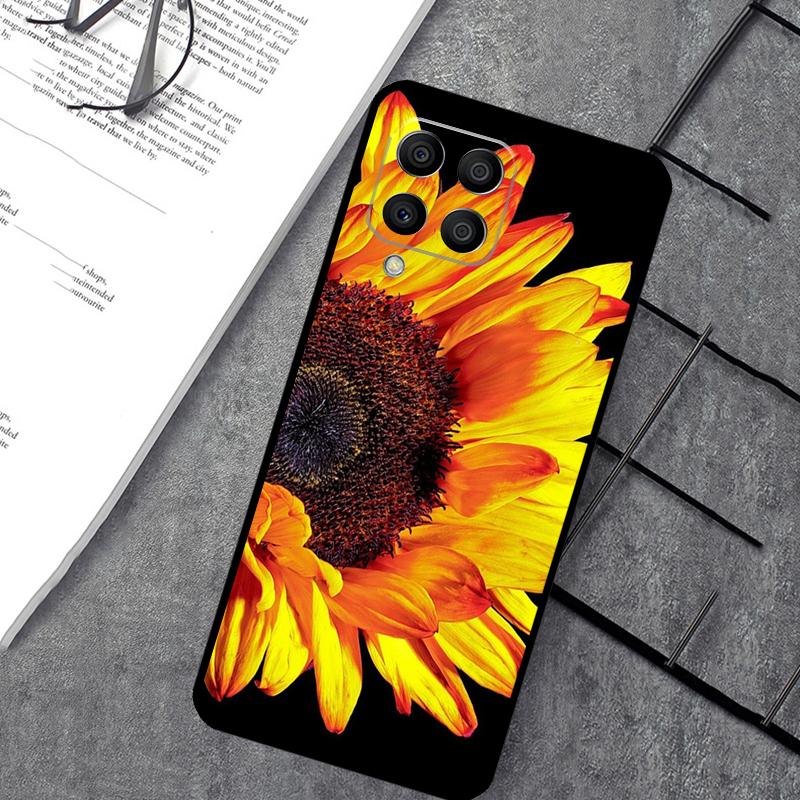 Солнечный чехол с подсолнухом для Samsung Galaxy M54 M32 M52 M15 M11 M12 M13 M14 M06 M16 M36 M56 M31 M53 M35 M55 M34