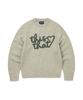 THISISNEVERTHAT Heart Logo Knit Sweater Sand