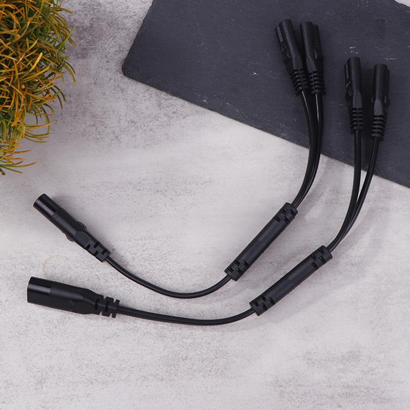 IEC 320 C8 2Pin Male To 2 X C7 Female Y Split Power Cable Около 28 см IEC 320 C7 To C8 Удлинительные шнуры C8 Male To C7 Female Cable