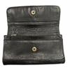Very Good CHROME HEARTS Purse Judy Cross button long wallet black leather mens Used
